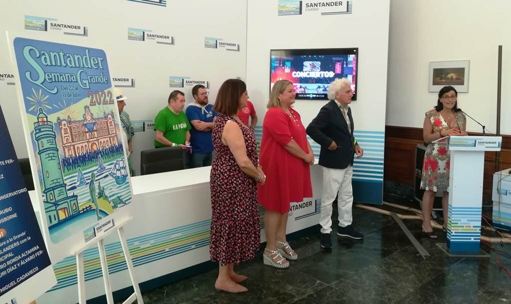 Presentación del programa de fiestas de Santiago en Santander. R.A.