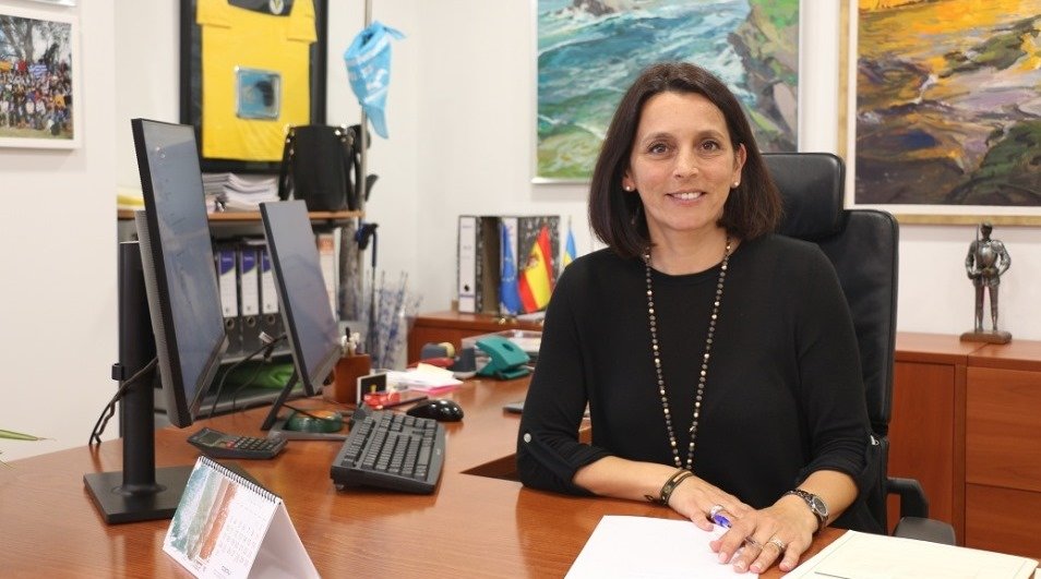 La alcaldesa de Santa Cruz de Bezana, Carmen Pérez Tejedor.