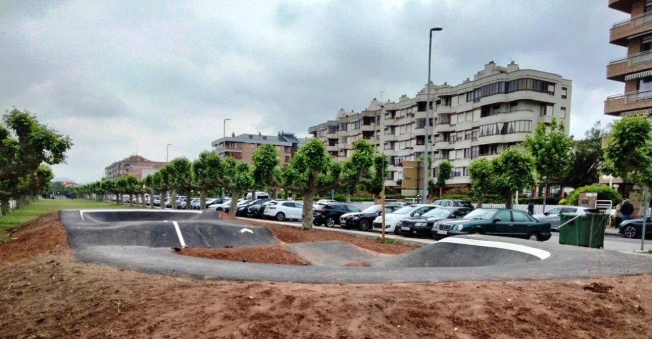 Pista de pump track en Santoña. R.A.