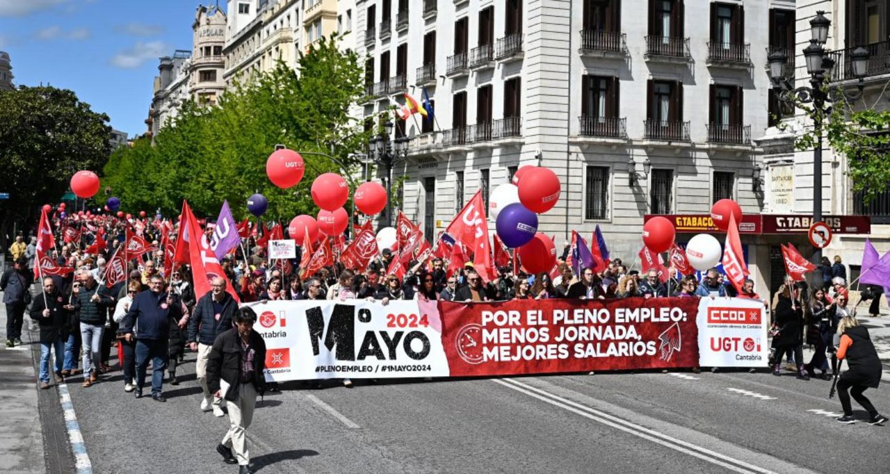 Manifestación en Santander.