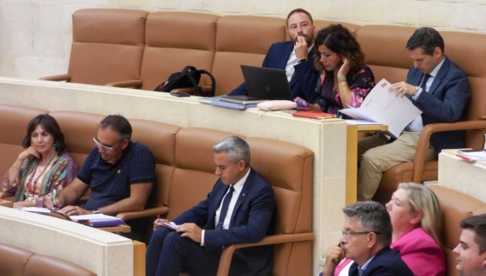 Diputados regionales en el Parlamento. R.A.