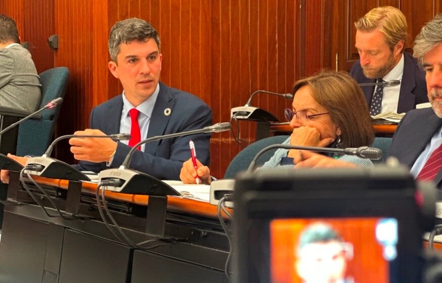 Representantes del PSOE en el Pleno.