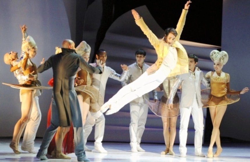 Anja Behrend as the Prince in Les Ballets de Monte-Carlo's Cinderella.