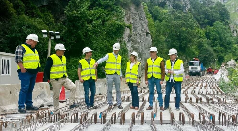 Visita a las obras del Desfiladero de La Hermida.