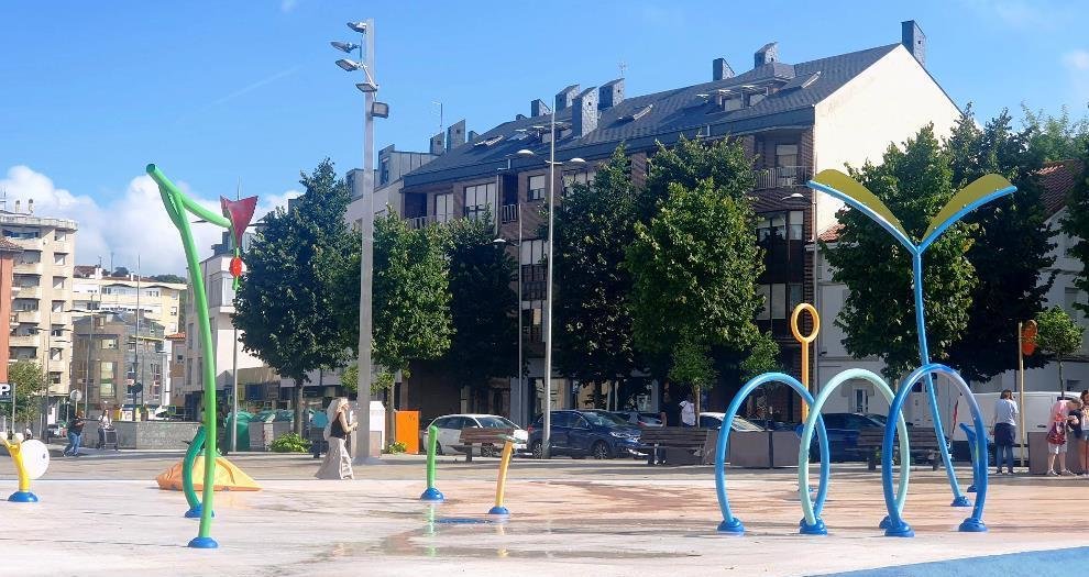 Parque del agua en Torrelavega.