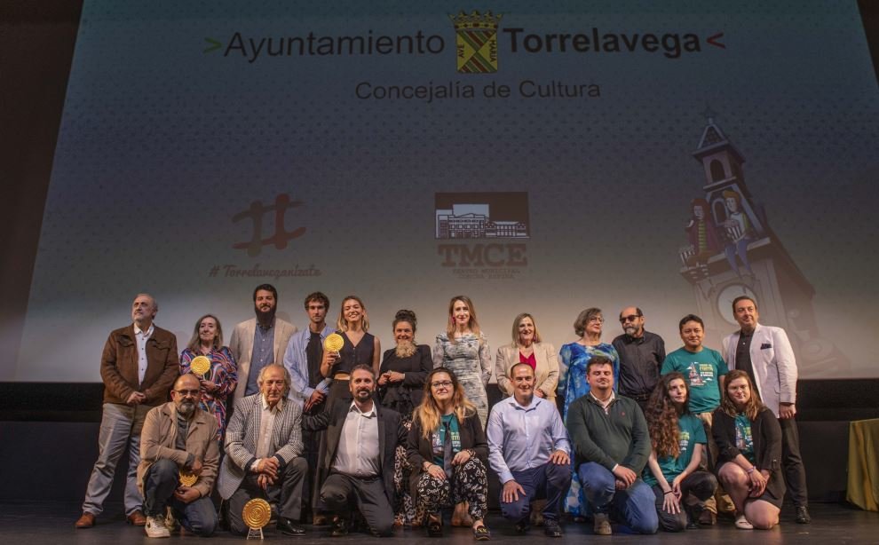 Entrega de premios en el Festival de Cortos de Torrelavega.