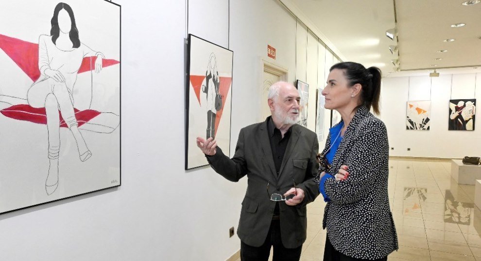 Inauguración de la exposición de Pedro Sobrado.