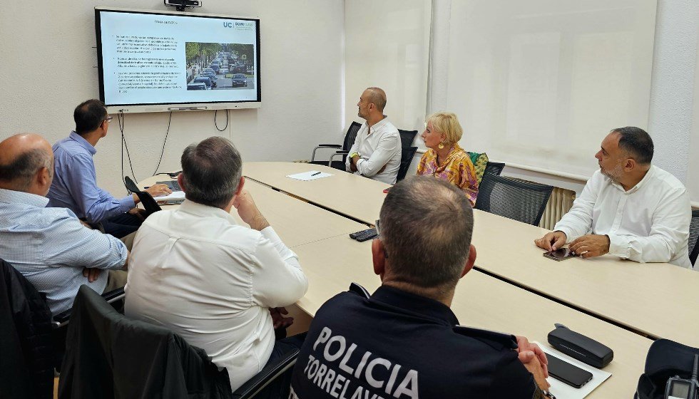 Reunión del estudio de tráfico.