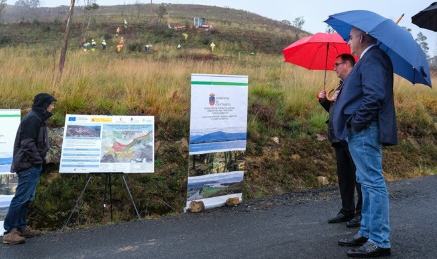 Presentación de las obras de regeneración ambiental.