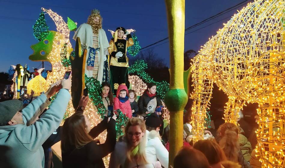 Cabalgata de los Reyes Magos en Meruelo.