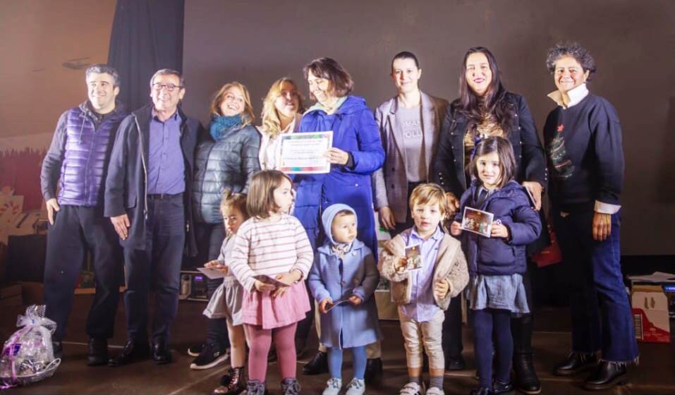 Un momento de la entrega de los premios de los Concursos Navideños en Sarón.