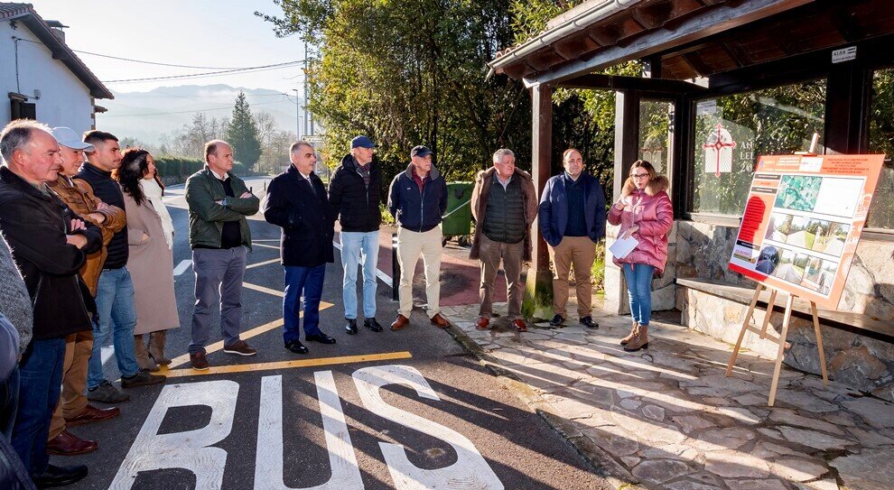 Inauguración del nuevo paseo peatonal en Voto.