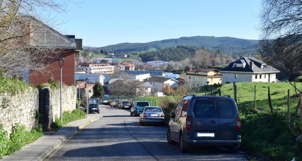 Zona de la calle Aurelio Díez en Renedo.