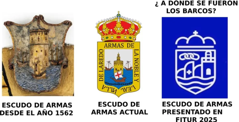 Escudos de armas de Laredo.