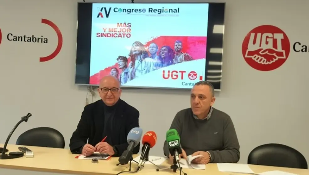 Rueda de prensa de UGT Cantabria.