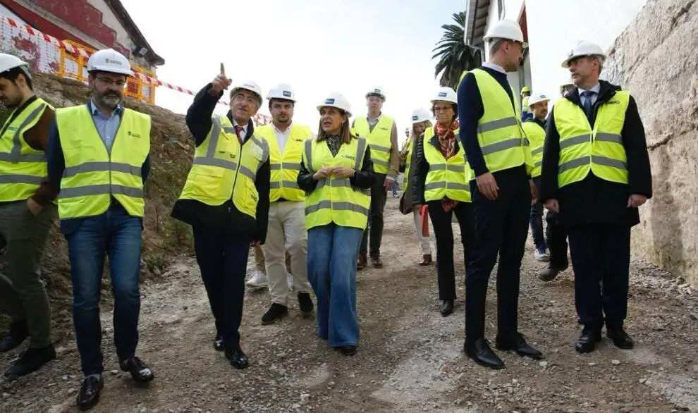 Las autoridades políticas visitaron las obras de La Lechera.